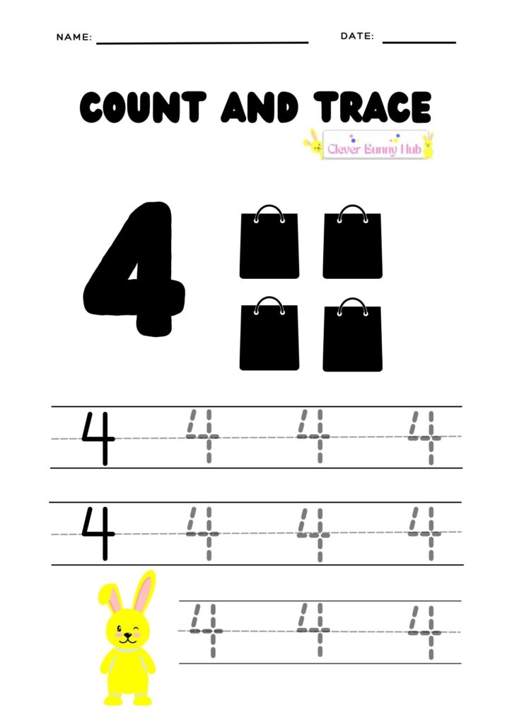 Count and Trace Worksheets 4
