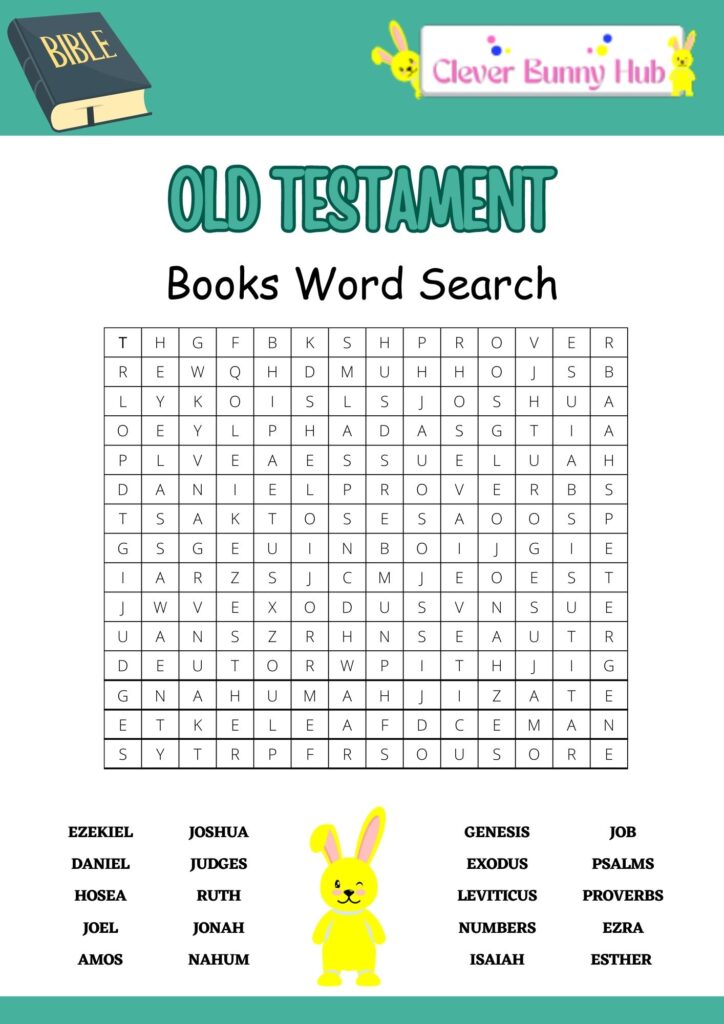 Old Testament books word search
