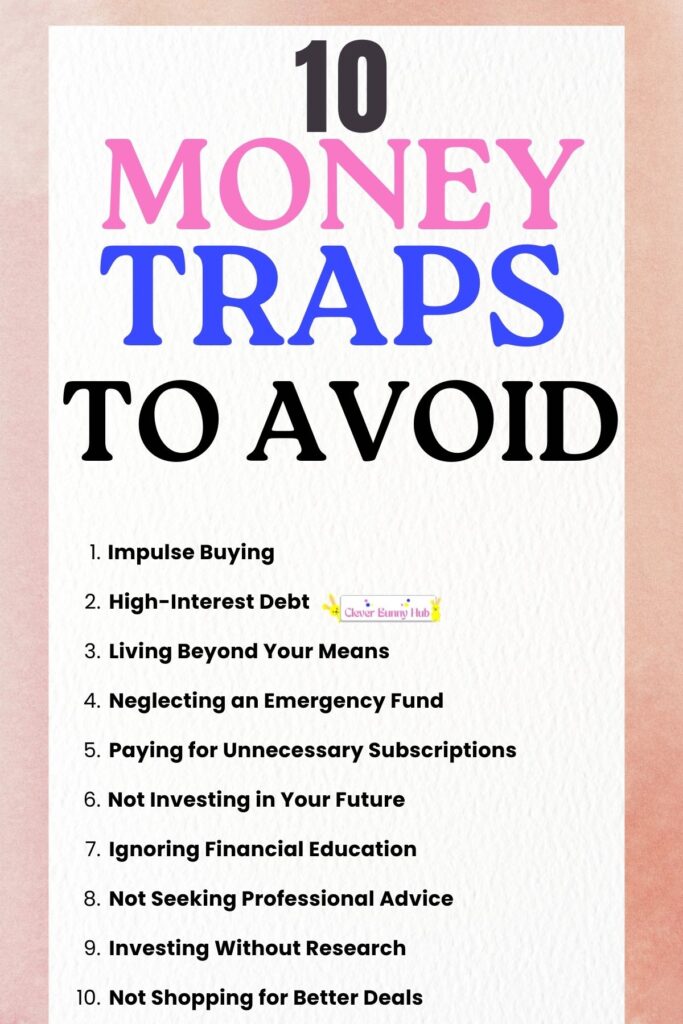 10 Money traps to avoid