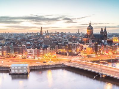 9. What country is known for the city of Amsterdam?