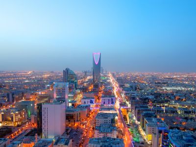 21. Where can you find the city of Riyadh?