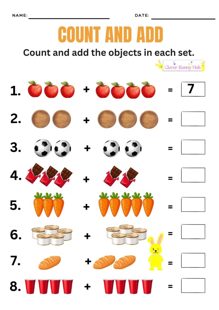 Count and Add worksheet