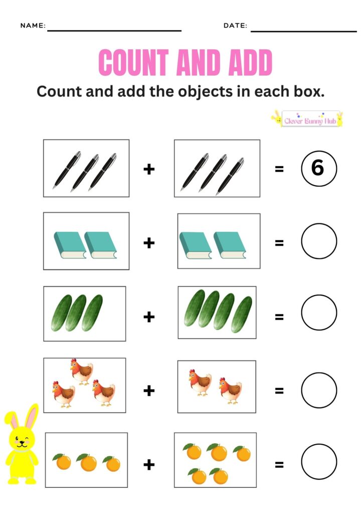 Count and Add worksheet