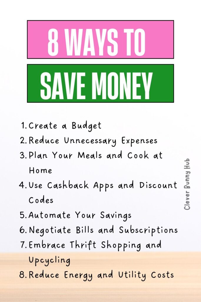 8 Ways To Save Money