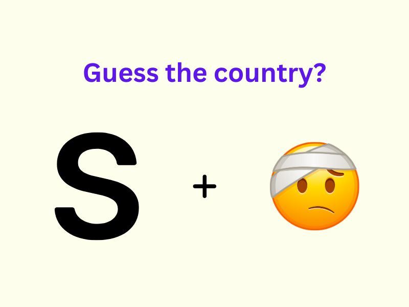 Identify the country by looking at the emoji