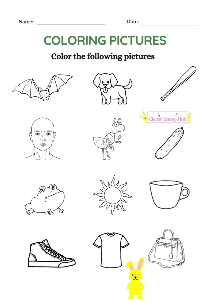 Coloring Pictures Worksheet